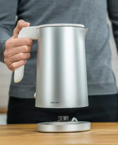 Zwilling 1-liter Cool Touch Electric Tea Kettle In Silver