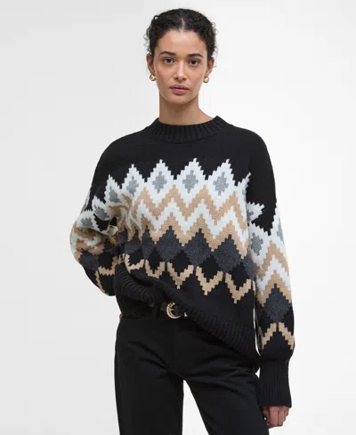 Barbour Cecelia Chevron-pattern Sweater In Multi