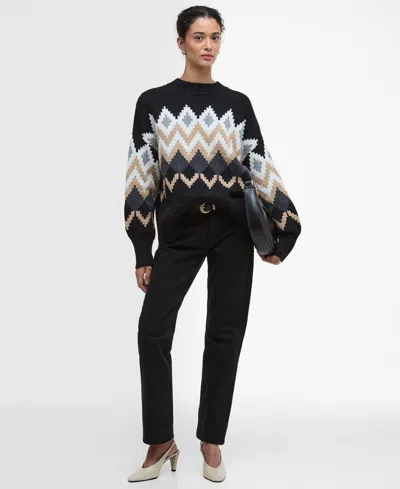 Barbour Cecelia Chevron-pattern Sweater In Multi
