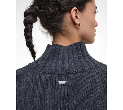 Barbour Women's Funnel Neck Knit Jumper In Gray