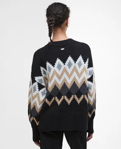 Barbour Cecelia Chevron-pattern Sweater In Multi