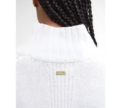 Barbour Women's Drop Shoulder Jumper In White