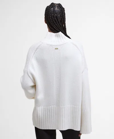 Barbour Women's Drop Shoulder Jumper In White
