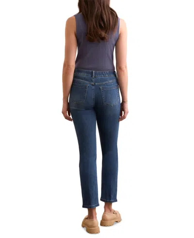 Tribal Sophia Pull-on Slim Crop Jeans In Faded Blue In Blue