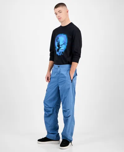 Hugo Boss Gokla Straight Fit Pleated-knee Pants In Blue