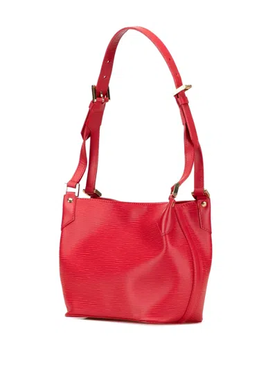 Pre-owned Louis Vuitton 2004 Epi Mandara Pm Shoulder Bag In Red
