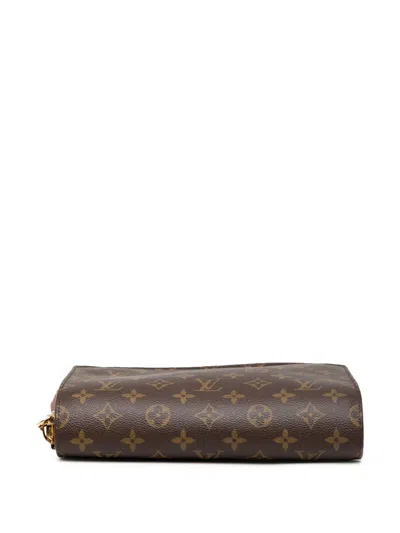 Pre-owned Louis Vuitton 2005 Monogram Orsay Clutch Bag In Brown
