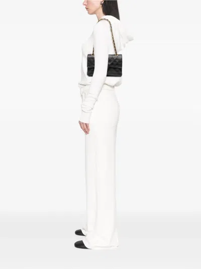 Pre-owned Chanel 1991-1994 Small Classic Lambskin Double Flap Shoulder Bag In Black