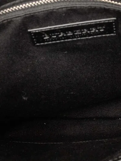 Pre-owned Burberry 2000-2017 Smoke Check Coated Canvas Beckley Crossbody Bag In Brown