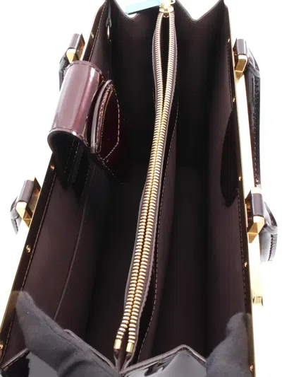 Pre-owned Louis Vuitton 2012 Monogram Leather Handbag In Red