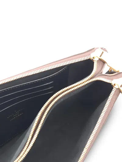 Pre-owned Louis Vuitton 2020 Double Zip Monogram Pochette Bag In Brown