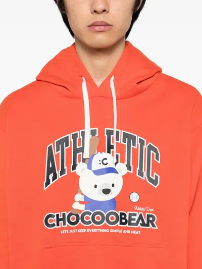 Chocoolate Chocoo Bear Hoodie In Orange