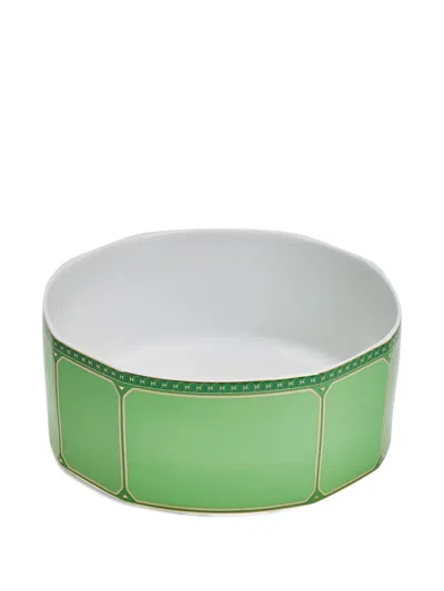 Rosenthal X Swarovski Signum Fern Bowl (25cm) In Green