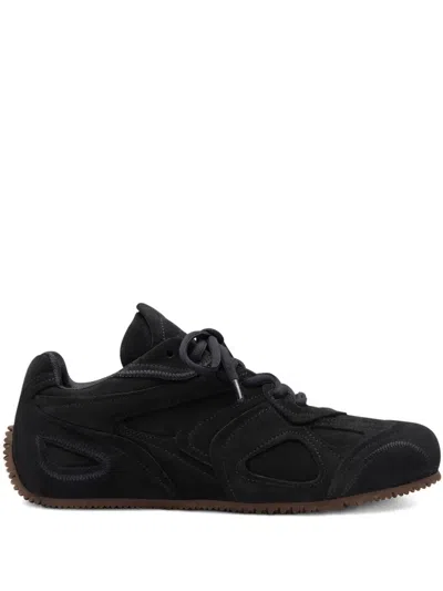 Axel Arigato Slow Runner Layered Suede Sneakers In Black