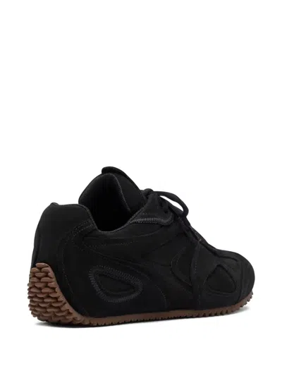 Axel Arigato Slow Runner Layered Suede Sneakers In Black
