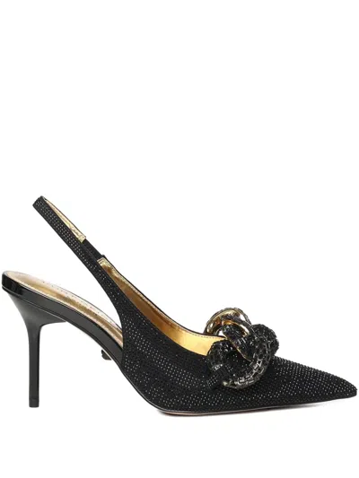 Kurt Geiger Chain Embellished Heeled Pumps In Black