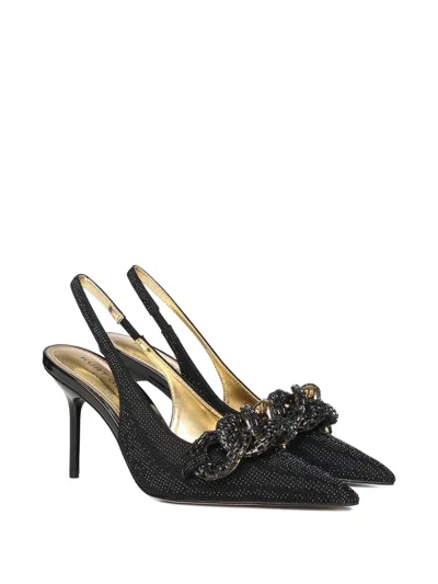 Kurt Geiger Chain Embellished Heeled Pumps In Black