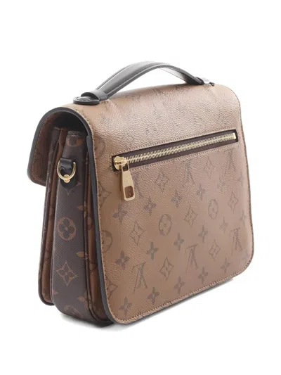 Pre-owned Louis Vuitton 2010s Métis Mm Monogram Tote Bag In Brown