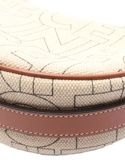 Pre-owned Celine 2010s Ava Logo-pattern Shoulder Bag In Neutral