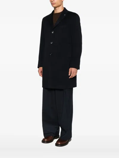 Tagliatore Single-breasted Coat In Black