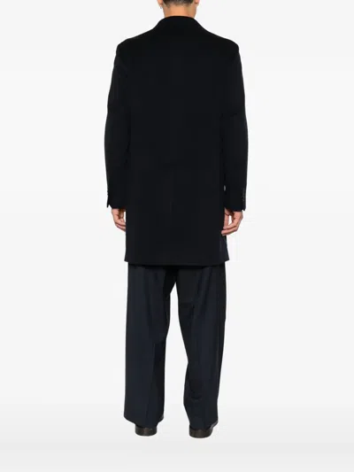 Tagliatore Single-breasted Coat In Black