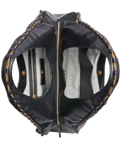 Donna Karan Batiste Triple Compartment Leather Shoulder Bag In Multi