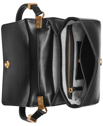Donna Karan Jericho Flap Shoulder With Sculpted Hardware In Black