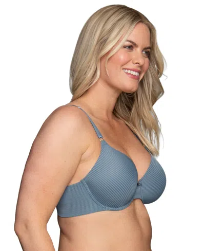 Vanity Fair Lingerie Vanity Fair Full Figure Beauty Back Smoother Wireless Bra 71380 In Blue