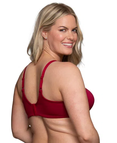 Vanity Fair Lingerie Vanity Fair Beauty Back Smoothing Full-figure Contour Bra In Red