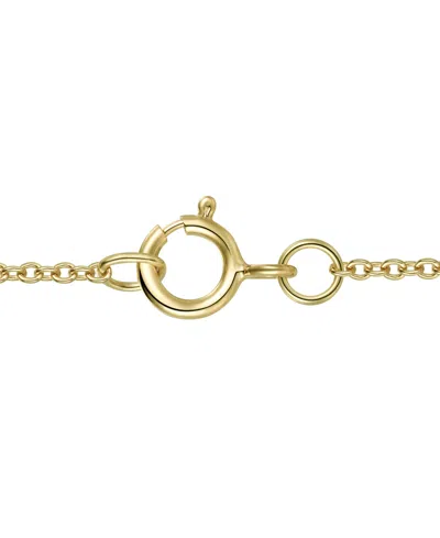 Macy's Lab-grown Ruby Pendant Necklace (1-1/5 Ct. T.w.) In 14k Gold Over Sterling Silver In Gold