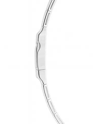 Macy's Lab-grown Sapphire (1/2 Ct. T.w.) And Lab-grown White Sapphire (1/3 Ct. T.w.) Bangle In Sterling Sil In Blue