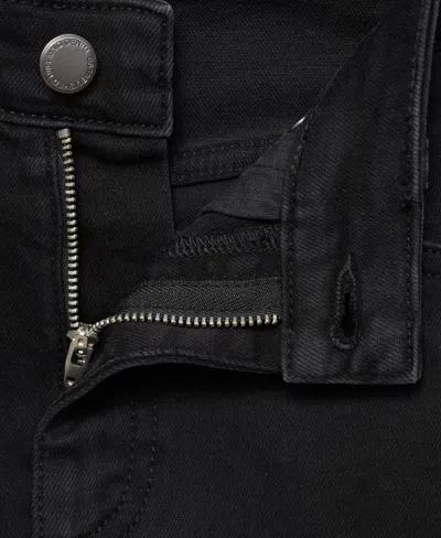 Mango Women's Mid-rise Skinny Jeans In Black