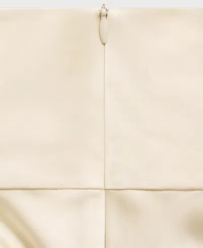 Mango Women's High-neck Satin Blouse In Neutral