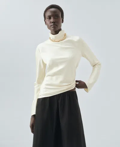 Mango Women's Long Flared Skirt In Black