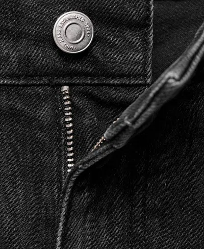 Mango Women's Mid-rise Straight Jeans In Black