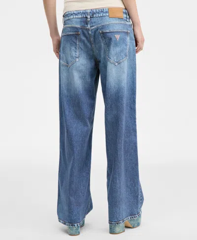 Guess Women's Low-rise Relaxed Baggy Jeans In Blue