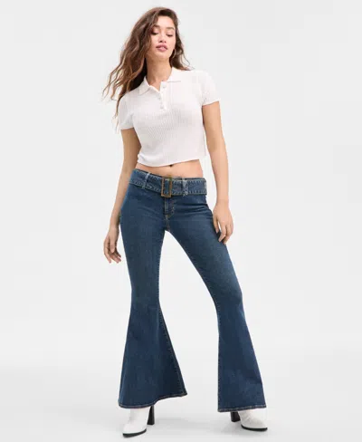 Guess Women's Mona Chenille Polo Sweater In White