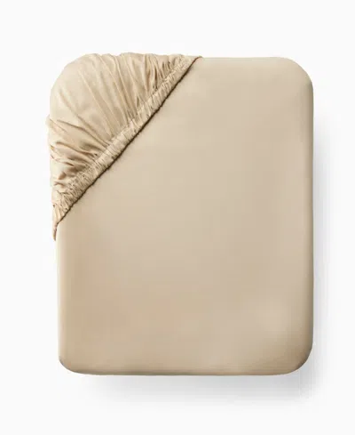 Sferra Fiona Cotton Fitted Sheet, California King In Brown