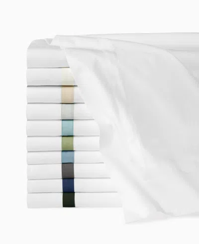 Sferra Estate Woven Cotton Flat Sheet, Twin In White