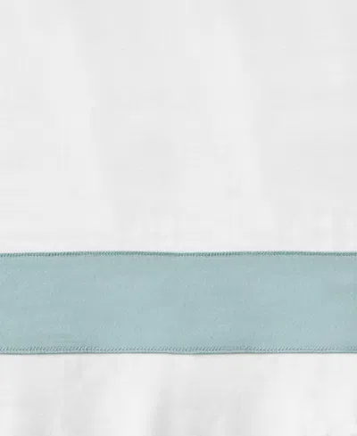 Sferra Estate Woven Cotton Flat Sheet, Twin In Blue