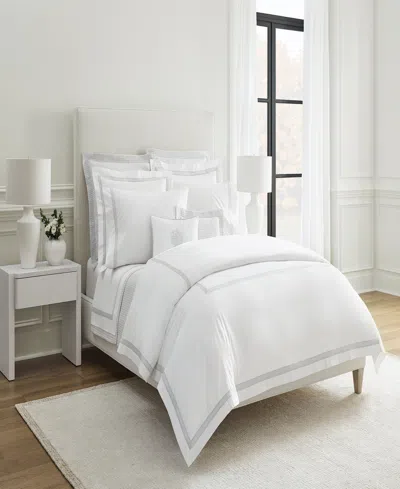 Sferra Estate Woven Cotton Flat Sheet, Twin In White