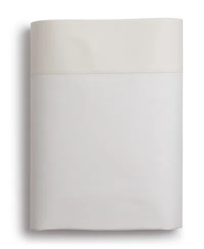 Sferra Fiona Cotton Flat Sheet, Twin In Neutral