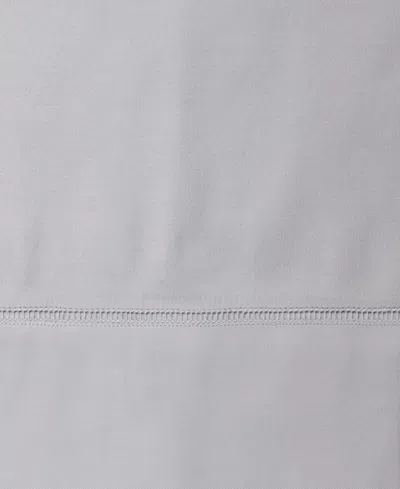 Sferra Fiona Cotton Flat Sheet, Twin In Gray