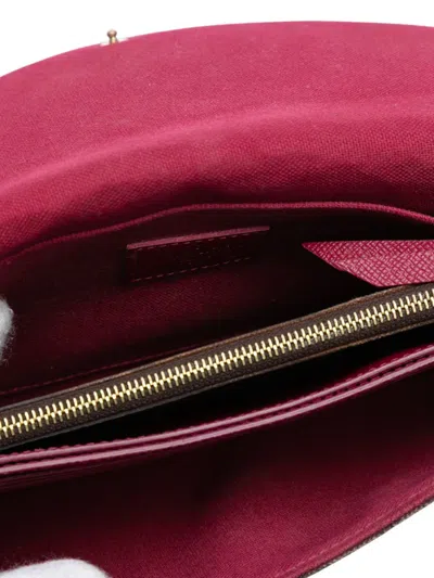 Pre-owned Louis Vuitton 2018 Monogram Pochette Felicie Crossbody Bag In Brown