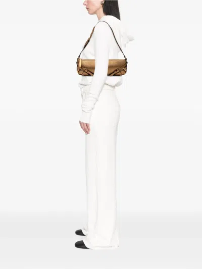 Pre-owned Burberry 2000-2017 Metallic Leather Parmoor Shoulder Bag In Gold