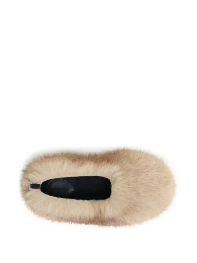 Apparis Magda Mink Flat Slipper In Neutral