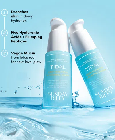 Sunday Riley Tidal Deep Hydration And Plumping Serum 1 Oz/30 ml In Transparent