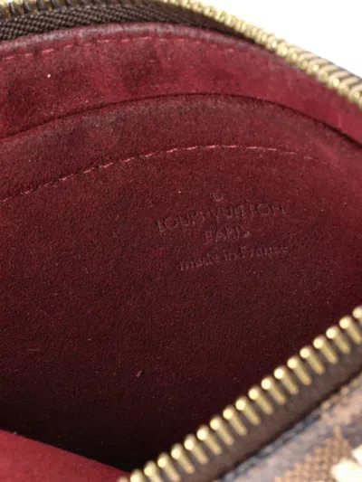 Pre-owned Louis Vuitton Milla Pochette Limited Edition Damier Mm Clutch Bag In Brown