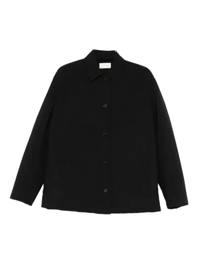 The Row Evadne Buttoned Jacket In Black