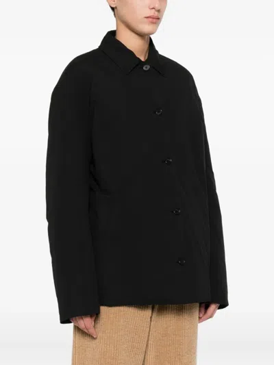 The Row Evadne Buttoned Jacket In Black